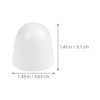 ARTIBETTER Toilet Bowl Bolt Covers 6pcs Round Plastic Caps White