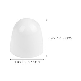 ARTIBETTER Toilet Bowl Bolt Covers 6pcs Round Plastic Caps White Universal Fit Simple DIY