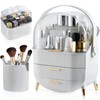 CANITORON Makeup Organizer,Skincare Organizer with 2 Drawers and Transparent Cover,Cosmetic
