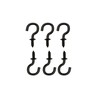 IDEALSV Small Black Ceiling Hooks 1/2'' Screw-in Light Hooks DIY