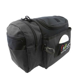 Mint Discs Fade Gear Crunch Box Disc Golf Bag | Black | Beginner Disc Golf Bag | 14+ Disc Capacity | Shoulder Strap & Harness Option