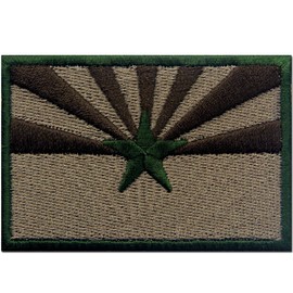 Arizona State Flag Embroidered Emblem Iron On Sew On AZ Patch, Multitan