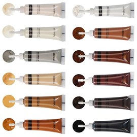 SEISSO - Kit de reparación de madera, 12 colores, superficie de arañazos para mesa de piso de madera, muebles de relleno, pintura