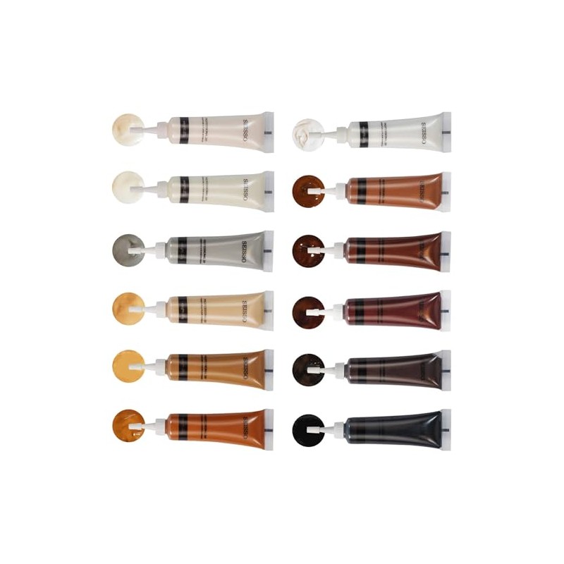 SEISSO - Kit de reparación de madera, 12 colores, superficie