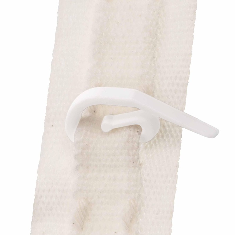White Plastic Curtain Hooks | Hooks For Pencil Pleat, Window,