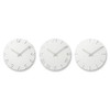 Lemnos CARVED Arabic NTL10-04A Wall Clock, Carved, White, 9.4 inches