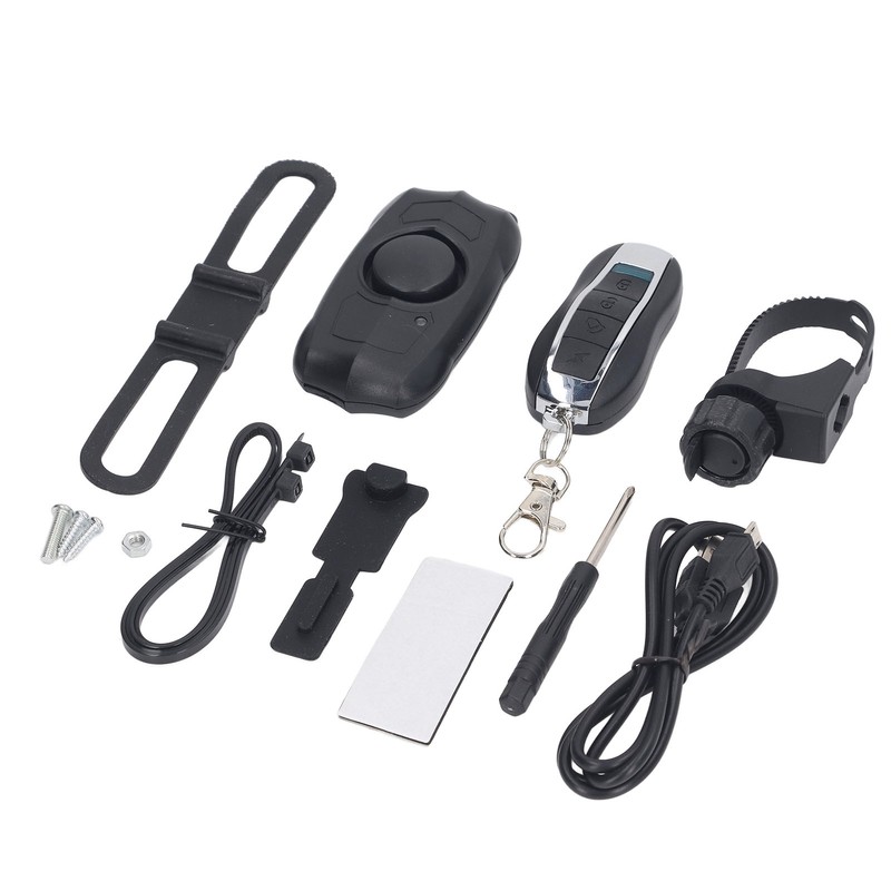Electric Vehicle Alarm USB Charging Bike Wireless Remote Control Vibration