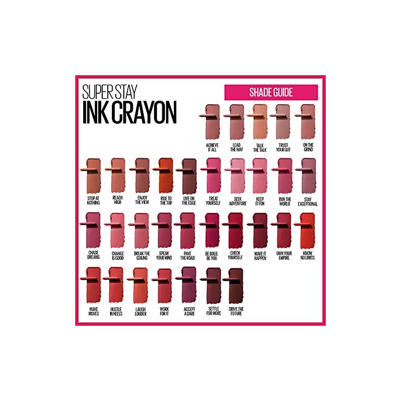 Maybelline Labial superstay ink crayon spiced edition, on the grind