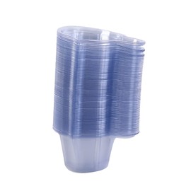 HugeDE 120 Pcs 40ml Plastic Resin Mixing Cups Clear Paint Mixing Cups Transparent Stirring Container Mini Liquids Pouring Cups for Crafts DIY