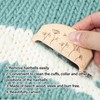 2PCS Set Sweater Cleaning Shaver Set Oval Beech Wood Bristle