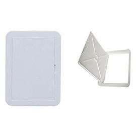 Timloc AP150 Hinged 155mm x 235mm White Plastic Access Panel Inspection Hatch