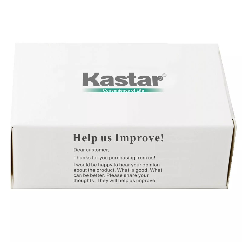 Kastar 2x NiMH 1.2V 2/3AAA Rechargeable Batteries 400mAh Button Top