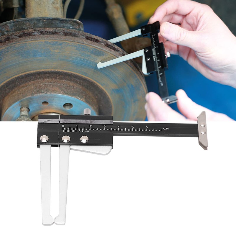 Disc Brake Micrometer Metric Caliper for Brake Disc Depth 0-60mm