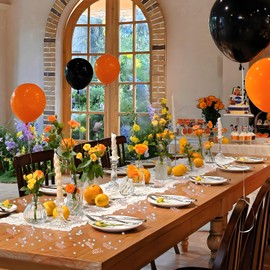 Flomiara 3 x 30 g Rosen, goldene und silberne Happy Birthday-Konfetti-Tischstreuung, Glitzerstaub, Partydekorationen für Kinder und Erwachsene, Geburtstagsdekoration