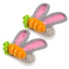 WOONEKY 2pcs Cute Bunny Ear Hair Clips for Rabbit Ear