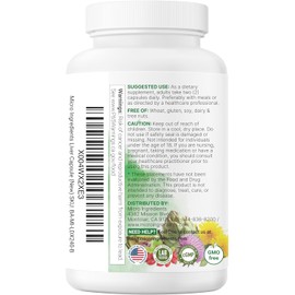Liver Support Supplement, 240 Veggie Capsules, 20-in-1 Advanced Complex for Detox, Immune & Digestive Health, Natural Formula