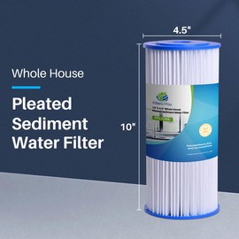 CFS – 2 Pack Heavy Duty Water Filter Cartridges Compatible with RS6-R-05, BF7, BF9C, BF35 Models – Remove Bad Taste & Odor – Whole House Replacement Filter Cartridge – White