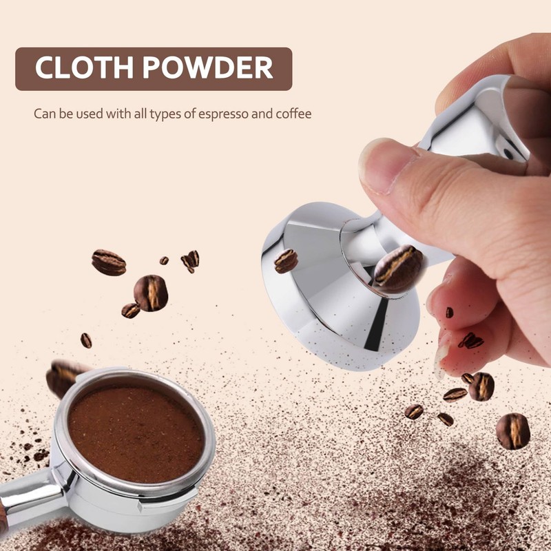 Hopbucan Stainless Steel Coffee Tamper Espresso Tamper 49mm Base Coffee