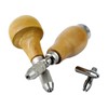 3Pcs Wooden Handle Hand Chucks Jewelry Making Pin Vise Twisting