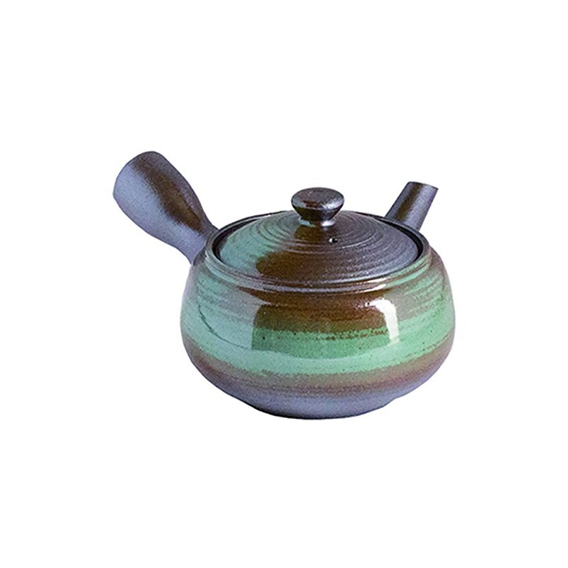 Banko Ware K11-992 Nanban Fukugata Teapot No. 1.5 (Circle Net)