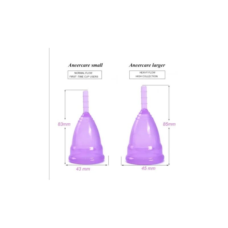 Pack De 20 Copas Menstruales Color Y Tamaño A Elegir