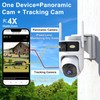 SLAKOZYT 4G LTE Cellular Security Camera Dual Lens Outdoor,No WiFi