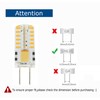 Lamsky DC12V G6.35 GY6.35 LED Bulb,3W Warm White,25W Equivalent (4-Pack)