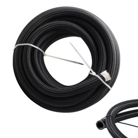 Universal 6AN Fuel Line CPE Fuel Hose 6m/20FT Transmission Oil Cooler Lines Nylon Stainless Steel Braided AN6 Fuel Line Hose for Car/Truck/ATV