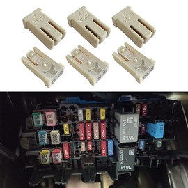 HQRNYP 6PCS Mini Slotted Automotive MCASE Shaped Cartridge Fuse Kit, Car Fuses,25A 32V Micro Cartridge Fuses Assortment, Auto Micro Type Low-Profile Assortment Universal for RVs, Cars, Trucks (25A)