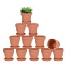 vensovo 3 inch Terracotta Clay Pots for Plants with Saucer