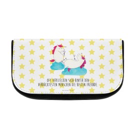 Parent-New Mr. & Mrs. Panda Cosmetic Bag Unicorn Champagne, White, Hand drawn
