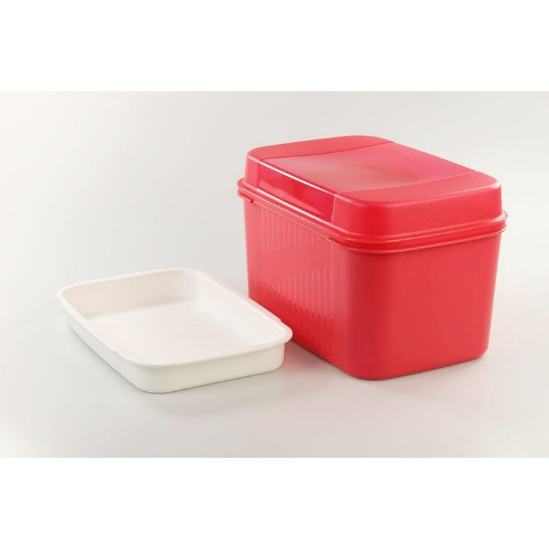 TUPPERWARE Apollo Royal 17586 Treasure Chest 7.3 L Strawberry Red