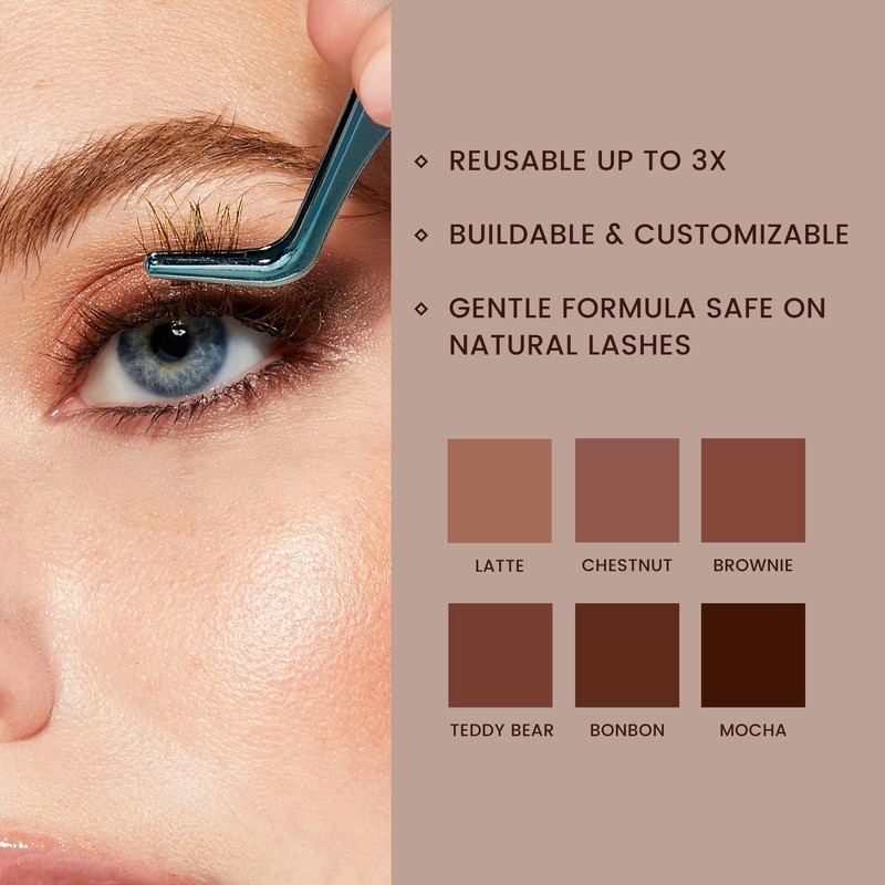 KISS Falscara Eyelash Extension Set "Mocha" - DIY Lash Extensions
