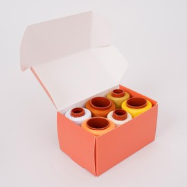 Connimonet Sewing Thread Kit, 6 Pcs, All Purpose Sewing Thread, 30wt, 6 Spools Assorted Colors Each 800 Yards of Polyester Threads for Sewing Machine, Hand Stitching, Quilting, Serger (Yellow)