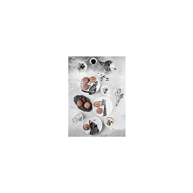 Maxwell & Williams DX0531 African Lion Plate - Black and