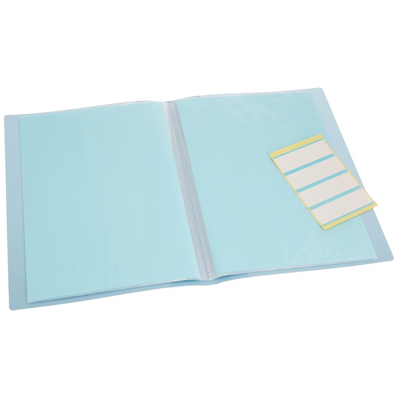 Nakabayashi Calligraphy Holder, Half Paper Form, 20 Pockets, Holds 40