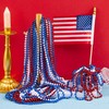JOYIN 72 Pcs July 4th Bead Necklaces, Red White Blue