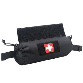 WYNEX Bolsa Táctica de Primeros Auxilios Drop Dump, Bolsa Enrollable Médica de Trauma Drop EMT IFAK Sub Abdominal de Transporte con Gancho y Bucle para Chaleco de Arnés de Pecho