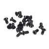 sourcing map M2.5 x 5mm Phillips Screw Fastener Black for