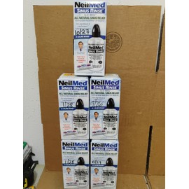 NeilMed Sinus Rinse 5 Boxes Bottles 8 OZ+Packets NEW sealed Not Expired