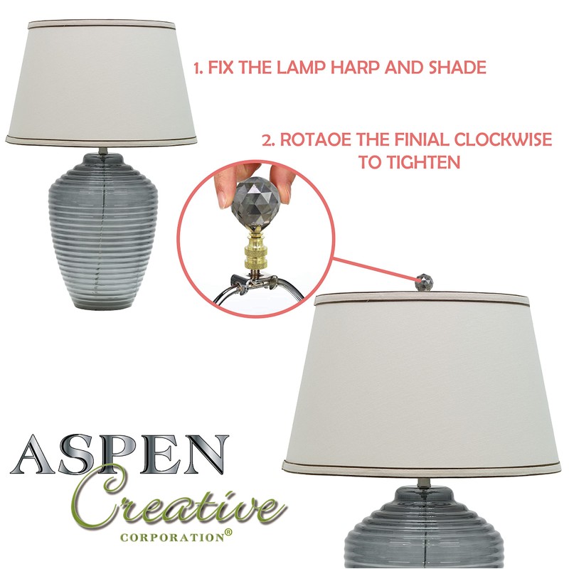 Aspen Creative Oil Rubbed Bronze 24044-05-1, Finial for Lamp Shade