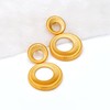 18K Gold Dangle Earrings for Women
