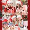 24Pcs Pink Christmas Paper Gift Boxes Gingerbread House Candy Boxes