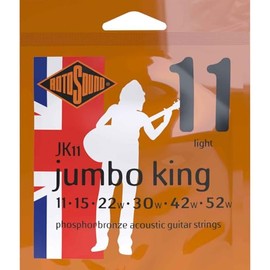 Rotosound JK11 Phosphor Bronze Light Gauge Acoustic Guitar Strings (11 15 22 30 42 52)