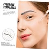 Ipetboom 6 pcs Disposable Eyebrow Stencils for Women Makeup Eyebrow