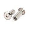 sourcingmap M6x20mm Female Thread Hex Socket Head Barrel Nut Furniture