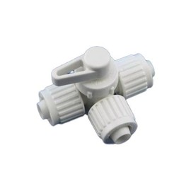 Flair-It 16914 Plastic 180 Degree Center Drain Valve, 0.5" Size