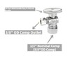 AIRISIN 1/4 Quarter Turn Brass Angle Stop Valve 1/2" NOM