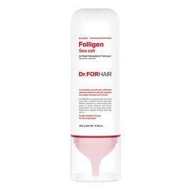 Dr.FORHAIR Folligen Sea Salt Scaler 300 ml/10.58 oz. | Scalp Deep Cleansing & Exfoliation | Eliminates Impurities & Odor