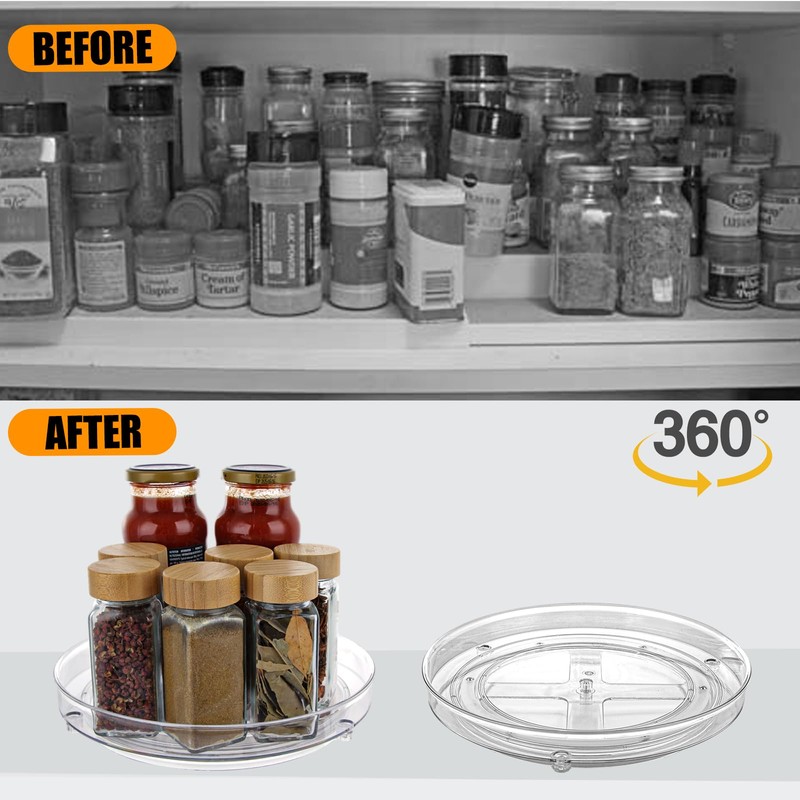 ASelected Turntable Fridge Turntable Organiser Fridge Organiser Lazy Susan 23.5